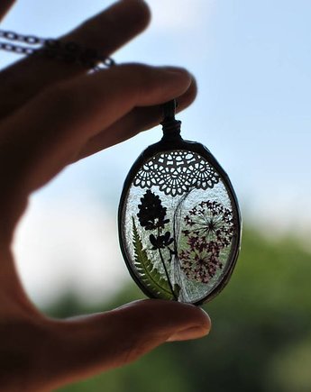 Naszyjnik z sierścią, włosami., MARIAELA