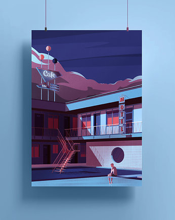 Plakat Road Motel, Adam Kosik