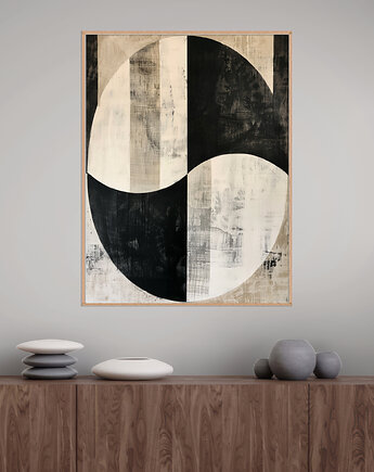 Geometria natury - Plakat, druk - Minimalizm, Boho, Loft #130, Black Sapphire Art