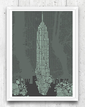 Plakat Nowy Jork - Empire State Building, minimalmill