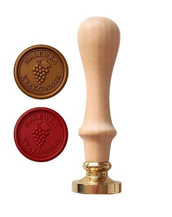 Stempel do butelek z Twoim logo Pieczęć lakowa, Natu Artwork