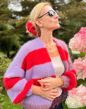 Sweter oversize, Swetry na drutach