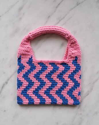 Szydełkowa torebka do ręki, Bal handmade