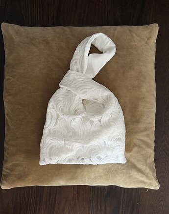 Torebka z koronki, na nadgarstek, do ręki, Namineso Drape, Namineso