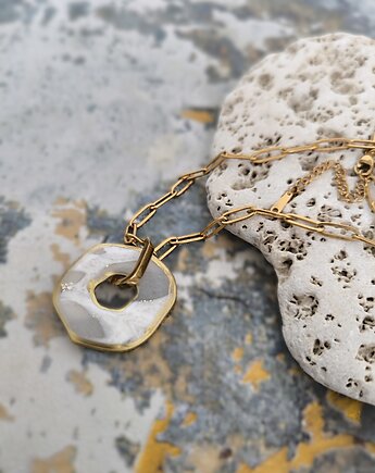 Łańcuszek z zawieszką DELIKATNOŚĆ naszyjnik, sploteka