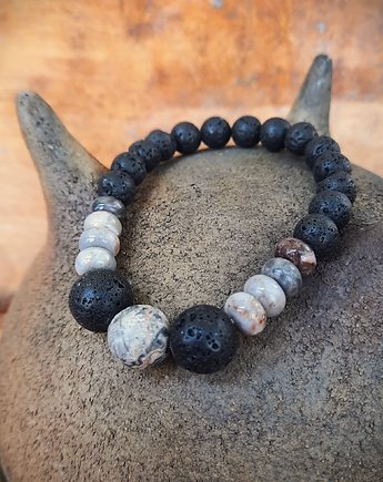 Bransoleta Męska UZIEMIENIE  Amulet, ZIĘBA