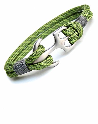 Męska sportowa bransoletka paracord kotwica, Argento akcesoria