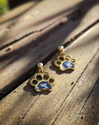 Kolczyki z niezapominajkami, Figa handmade accessories