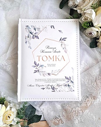 Komunijny album ZŁOTY HEKSAGON z dedykacją, prezent na Komunie, LOO LOO DREAM