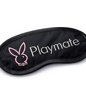 OPASKA Czarna bawełniana haftowana Playmate PREZENT, Wyszywane