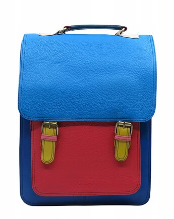 Plecak skórzany damski torebka 2w1 elegancki pojemny mieści A4 OLIVKA, Olivka Warsaw