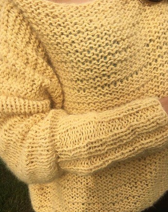 Sweter handmade z wełną moher, Mademoiselle Patrini