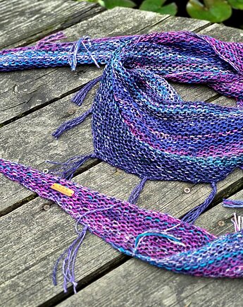 Na jagodach / chustka, agat handmade