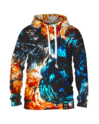 Damska Bluza z kapturem DR.CROW Akwarel Flowers, DrCrow