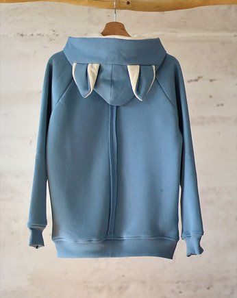 Bluza MĘSKA BŁĘKITNY KOT, USZYTE