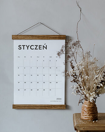 Kalendarz 2026  na wieszaku A3 - PL, Nostalgia Prints