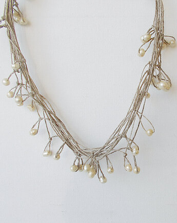 Perły w kolorze szampana Naszyjnik, galeria nuit