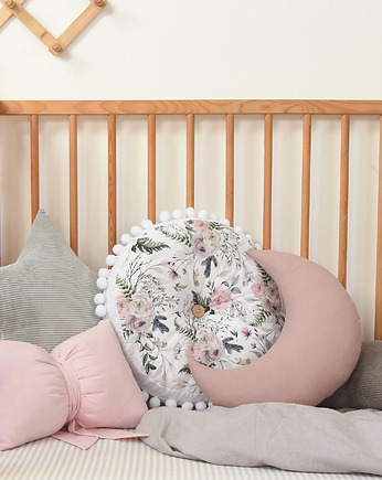 Okrągła poduszka w kwiaty, JOBUKO