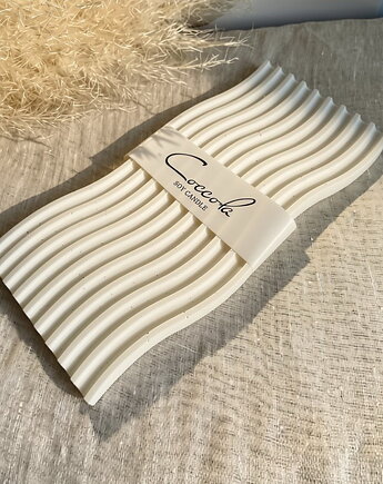 Podstawka/ taca do świec dekoracyjna z gipsu 250x115mm, Coccola JEWELLERY