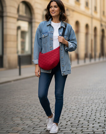 Torebka damska pikowana Hobo velvet T01-H001, Pracownia25