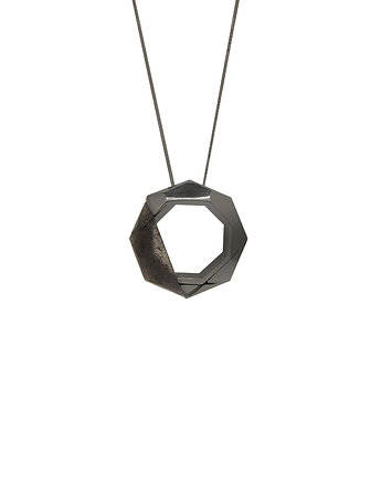 LABEL maxi / black silver necklace, Filimoniuk
