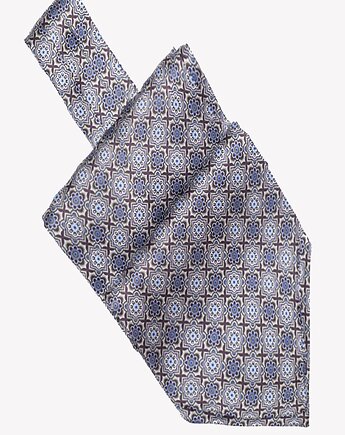 Elegancki fular jedwabny w geometryczne wzory 17x130 cm, ALLORA BE UNIQUE