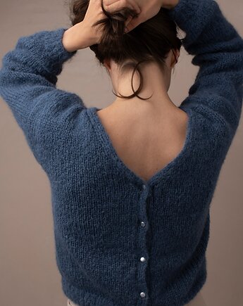 Krótki kardigan  Emily Alpaca & Wełna, Knit Couture