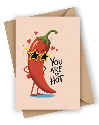 Kartka dla chłopaka - You Are So Hot!, Czarna Owca Karteczki