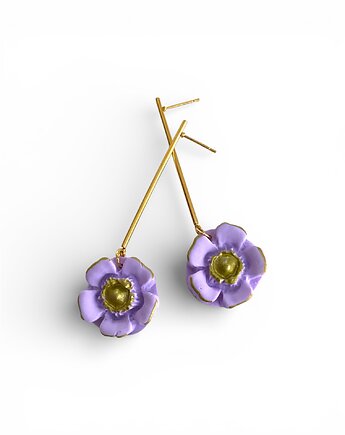 Kolczyki kwiatowe fantazje z gliny polimerowej, Megan Little Things