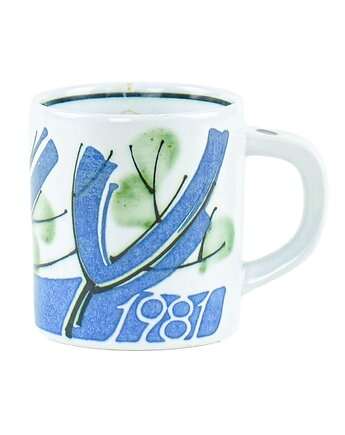Kubek porcelanowy,1981r., I. Weiss,  Royal Copenhagen, Przetwory design