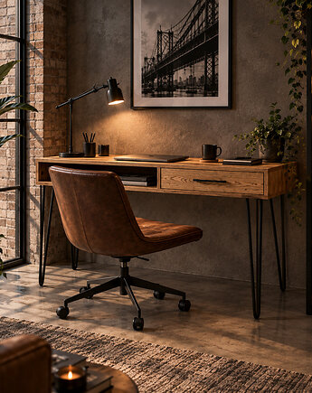 SKANDI biurko 115x65 dąb, Jaku Design