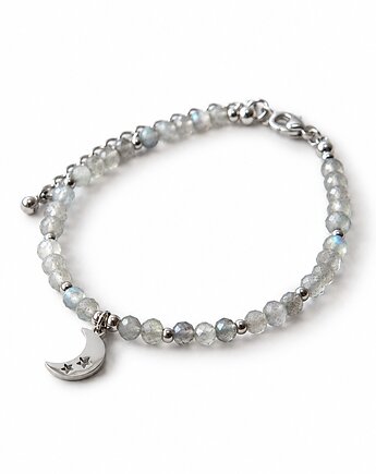 STARRY MOON bransoletka z kamieni - labradoryt - księżyc, Greenmoon Handmade