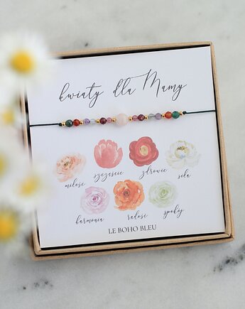 Kwiaty dla Mamy! Bransoletka z życzeniami, Le Boho Bleu