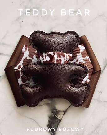 Kolekcja Teddy Bear / Brosza z Misiem New Art, Pudrowy Różowy