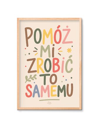 Zrobić to samemu plakat Montessori, Palisie Naturalnie