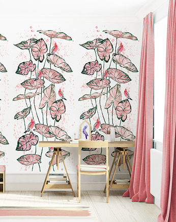 Tapeta dla dzieci Różowe Papugi ( Pink Parrot), Humpty Dumpty Room Decoration