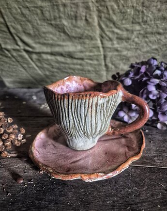 Filizanka KURKA, filiżanka grzyb, mushroom mug, Fiona Ceramics