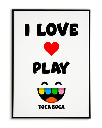 Plakat dla dziecka gra TOCA BOCA, Bajkowe Obrazki