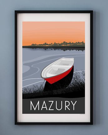 Plakat MAZURY, A. W. WIĘCKIEWICZ