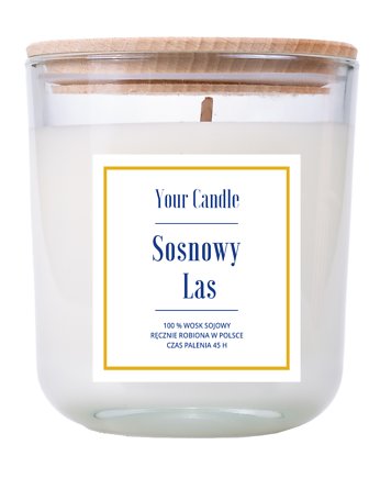 ŚWIECA SOJOWA SOSNOWY LAS 210 ml - YOUR CANDLE, Your Candle