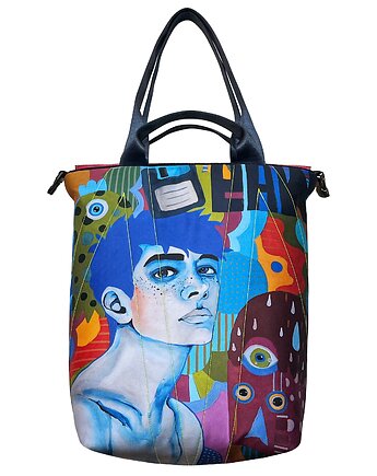 Art MIMA bag UNI & Marcin Painta print, MIMAbags