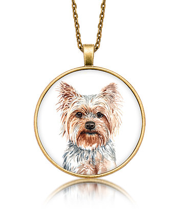 Medalion okrągły YORKSHIRE TERRIER rasowy pies, laluv