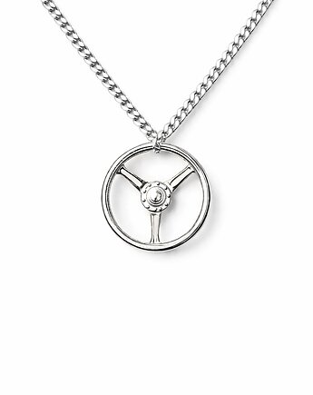 KIEROWNICA- naszyjnik męski srebro, złoto, ISSI Jewelry