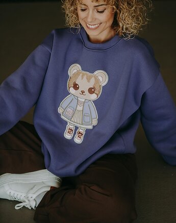 Bluza oversize Nell Teddy dla mamy i taty, BejbiStory