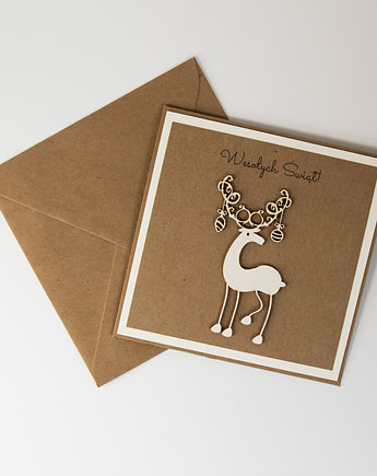 Kartka świąteczna renifer, Papiernik