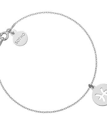 Srebrna bransoletka z zodiakiem Ryb, SOTHO