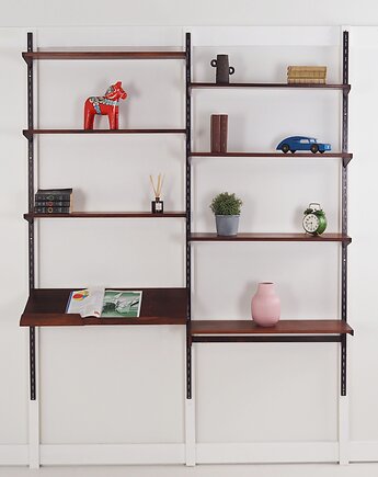 Regał systemowy palisandrowy, duński design, lata 60,  Kai Kristiansen, Przetwory design