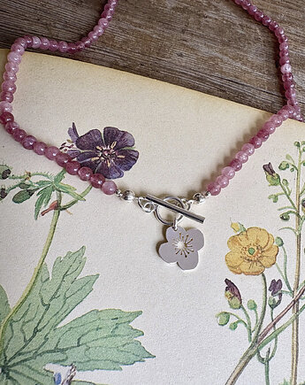 Anemone pink - Naszyjnik- Kolekcja 70's vibe, BOSKE
