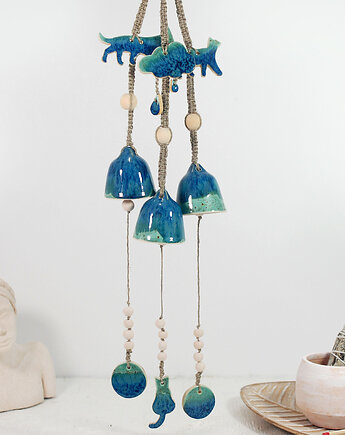 Wisząca ozdoba ceramiczna do salonu lub sypialni, 10FingersArt