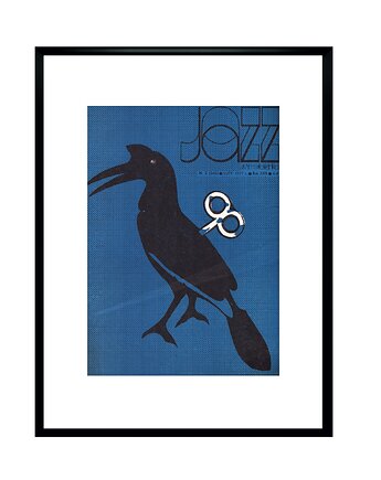 Plakat Oprawiona okładka JAZZ z 1977 r, aut. Jacek Przybyszewski, RiskyWalls